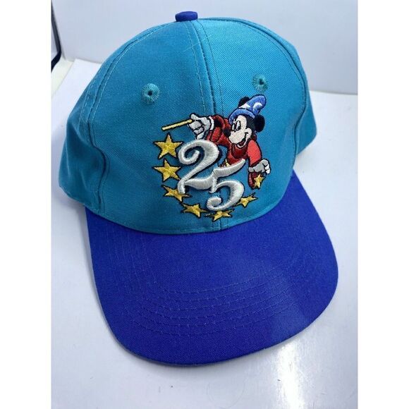 Vintage  25th Anniversary Walt Disney World, Mickey Inc. SnapBack Hat, Youth - Picture 1 of 9